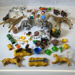 Vintage 2003 Playmobil #3255 Noah's Ark Replacements 56 Pieces + Manual (ZZ28)